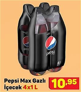 Pepsi Max Gazlı İçecek 4x1 l image