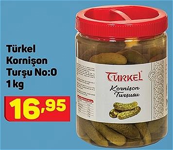 Türkel Kornişon Turşu No:0 1 kg image