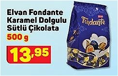 Elvan Fondante Karamel Dolgulu Sütlü Çikolata 500 g image