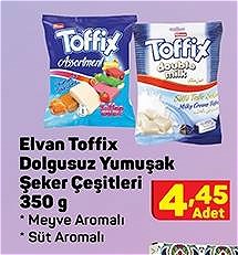 Elvan Toffix Dolgusuz Yumuşak Şeker Çeşitleri 350 g image