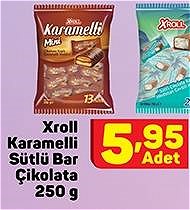 Xroll Karamelli Sütlü Bar Çikolata 250 g image