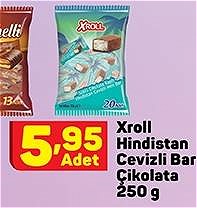 Xroll Hindistan Cevizli Bar Çikolata 250 g image