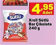 Xroll Sütlü Bar Çikolata 240 g image