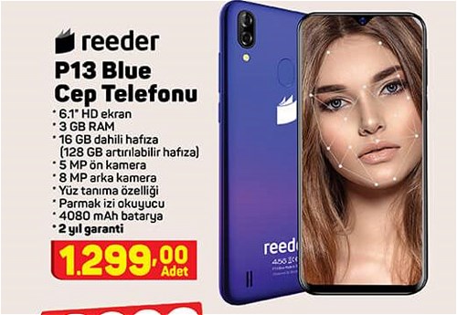 Reeder P13 Blue 16 GB Cep Telefonu image