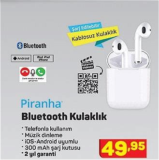 Piranha Bluetooth Kulaklık image
