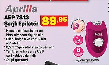 Aprilla AEP 7813 Şarjlı Epilatör image