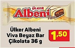 Ülker Albeni Viva Beyaz Bar Çikolata 36 g image