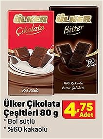 Ülker Çikolata Çeşitleri 80 g image