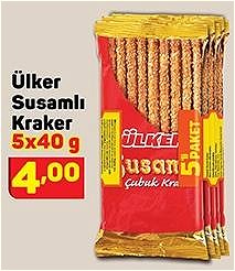 Ülker Susamlı Kraker 5x40 g image