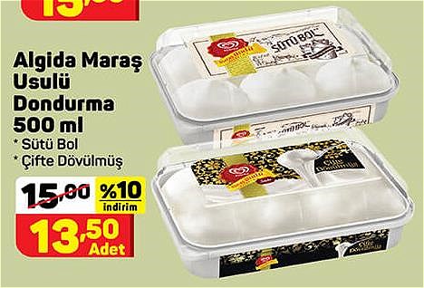 Algida Maraş Usulü Dondurma 500 ml image