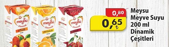 Meysu Meyve Suyu 200 Ml Dinamik Çeşitleri image