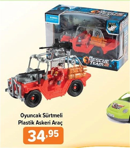 Oyuncak Sürtmeli Plastik Askeri Araç image