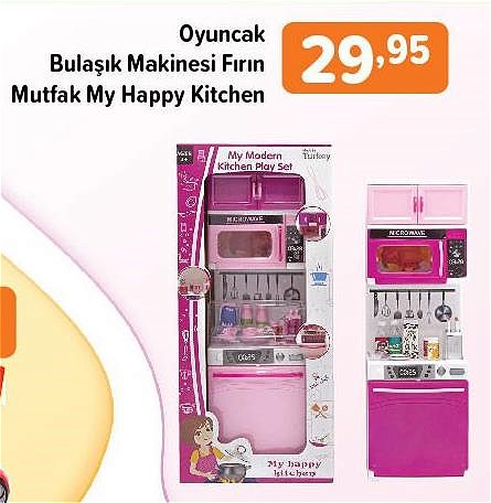 My Happy Kitchen Oyuncak Bulaşık Makinesi Fırın Mutfak image