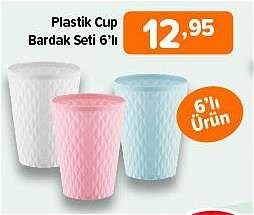 Plastik Cup Bardak Seti 6'lı image