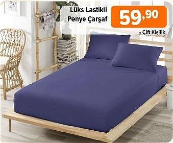 Lüks Lastikli Penye Çarşaf Çift Kişilik image