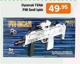 Oyuncak Tüfek Pilli Sesli Işıklı image
