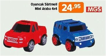 MGS Oyuncak Sürtmeli Mini Araba 4x4 image