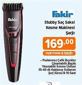 Fakir Stubby Saç Sakal Kesme Makinesi Şarjlı image