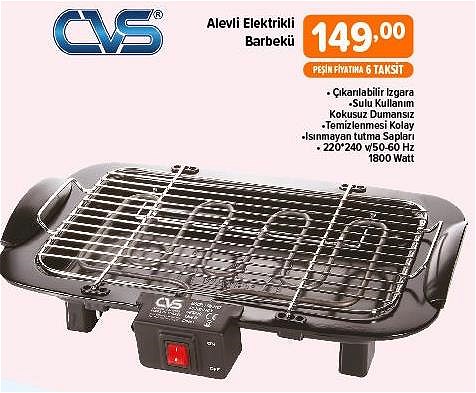 Cvs Alevli Elektrikli Barbekü 1800 Watt image