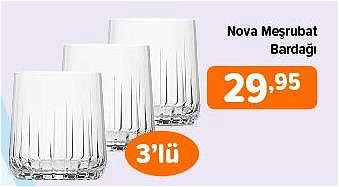 Paşabahçe Nova Meşrubat Bardağı 3'lü image