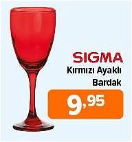 Sigma Kırmızı Ayaklı Bardak image