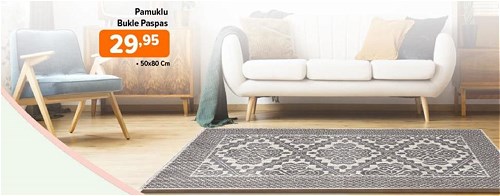 Pamuklu Bukle Paspas 50x80 cm image