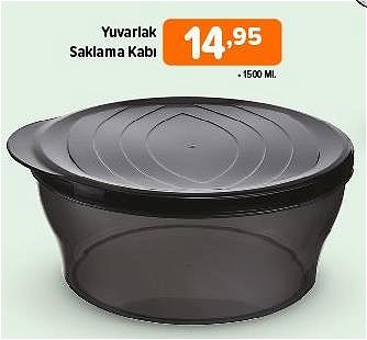 Tuffex Yuvarlak Saklama Kabı 1500 Ml image