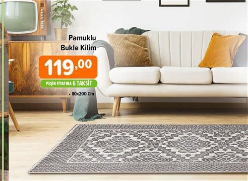 Pamuklu Bukle Kilim 80x200 cm image