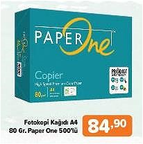 Paper One Fotokopi Kağıdı A4 80 gr 500'lü image