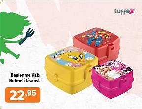 Tuffex Beslenme Kabı Bölmeli Lisanslı image