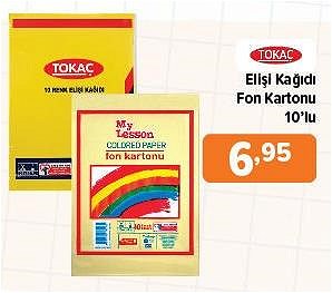 Tokaç Elişi Kağıdı Fon Kartonu 10'lu image