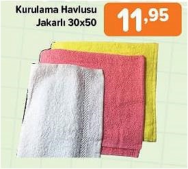 Kurulama Havlusu Jakarlı 30x50 image