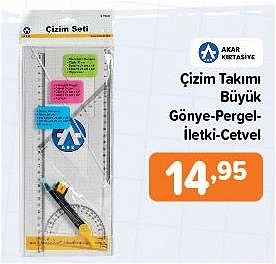 Akar Kırtasiye Çizim Takımı Büyük Gönye-Pergel-İletki-Cetvel image