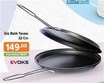 Evoks İkiz Balık Tavası 32 cm image