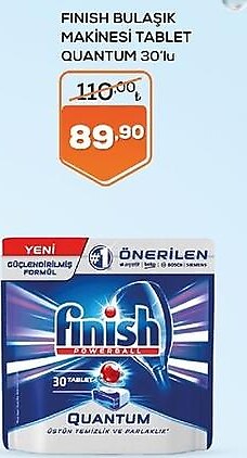 Finish Quantum Bulaşık Makinesi Tablet 30'lu image