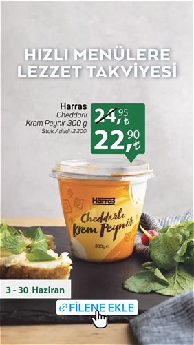 Harras Cheddarlı Krem Peynir 300 g image