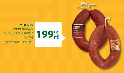 Harras Dana Kangal Sucuk Acılı/Acısız kg image