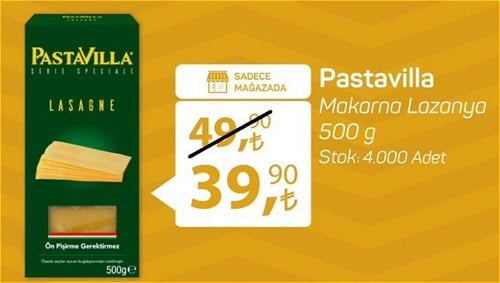 Pastavilla Makarna Lazanya 500 g image