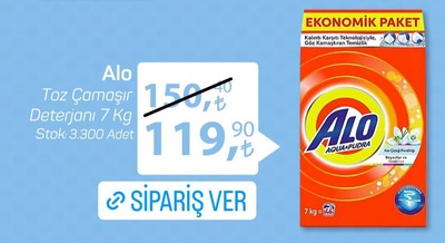 File Market Alo Toz Çamaşır Deterjanı 7 kg 