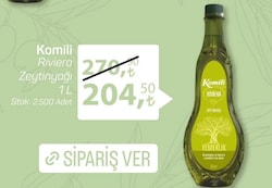 Komili Riviera Zeytinyağı 1 L image