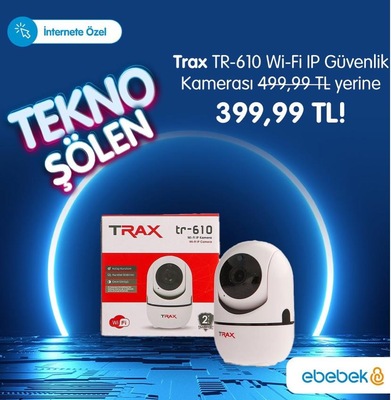 Trax TR-610 Wi-fi IP Güvenlik Kamerası image