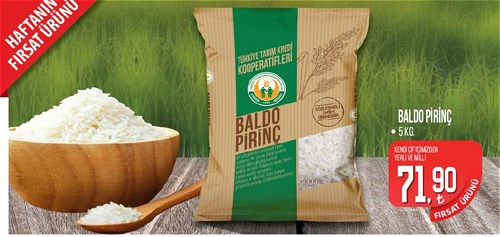 Tarım Kredi Birlik Baldo Pirinç 5 kg image