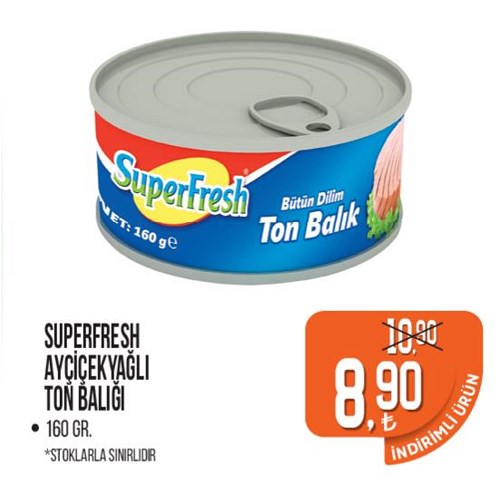 Superfresh Ayçiçek Yağlı Ton Balığı 160 gr image