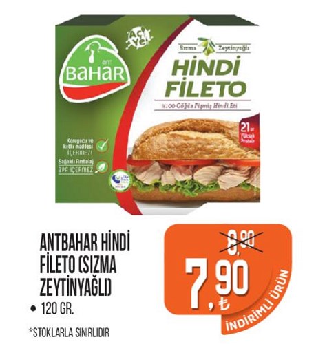 Antbahar Hindi Fileto Sızma Zeytinyağlı 120 gr image