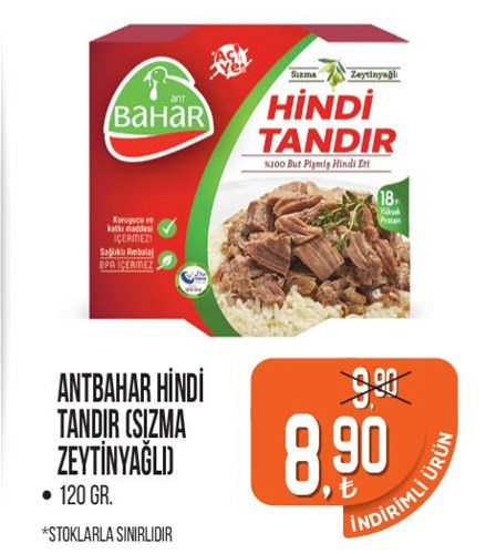 Antbahar Hindi Tandır Sızma Zeytinyağlı 120 gr image