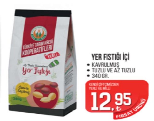 Tarım Kredi Birlik Yer Fıstığı İçi 340 gr image