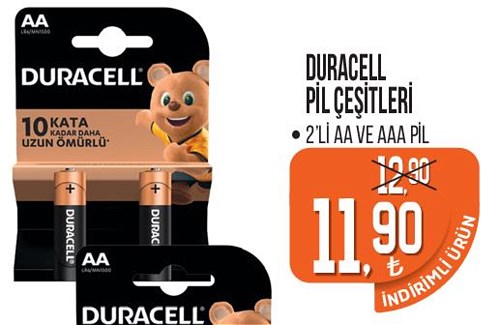 Duracell Pil Çeşitleri 2'li AA ve AAA Pil image