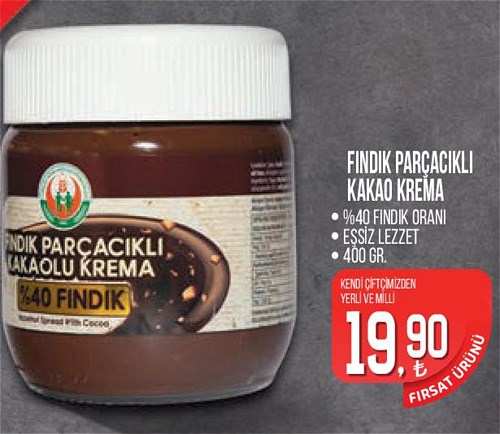 Tarım Kredi Birlik Fındık Parçacıklı Kakao Krema 400 Gr image