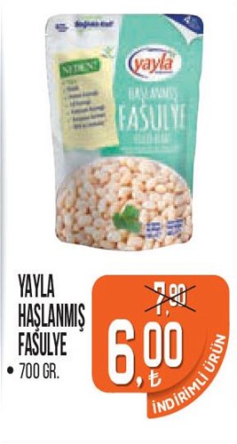 Yayla Haşlanmış Fasulye 700 Gr image