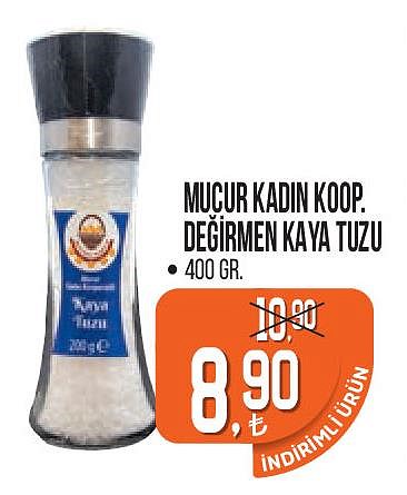 Mucur Kadın Koop Değirmen Kaya Tuzu 400 gr image